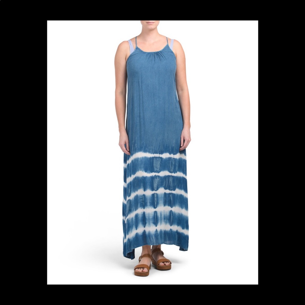 NEW Maxi Tie Dye Beach Dress - Picture 4 of 15